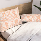 Eloise Print in Peach Pillow Sham Gallery Image 2