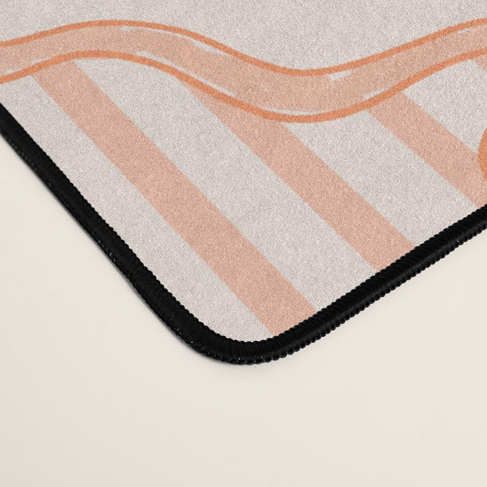 Eloise Print in Peach Desk Mat Gallery Image 4