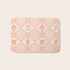 Eloise Print in Peach Bath Mat Gallery Image 1