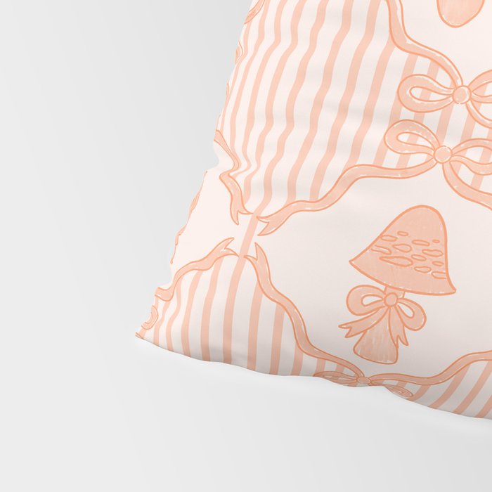 Eloise Print in Peach Pillow Sham Gallery Image 4