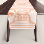 Eloise Print in Peach Table Runner Gallery Image 1