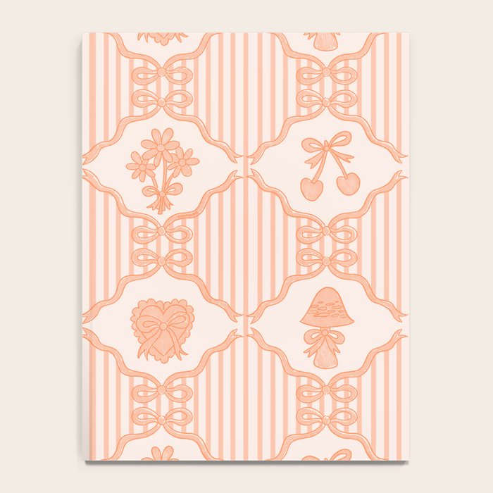 Eloise Print in Peach Notebook Gallery Image 4