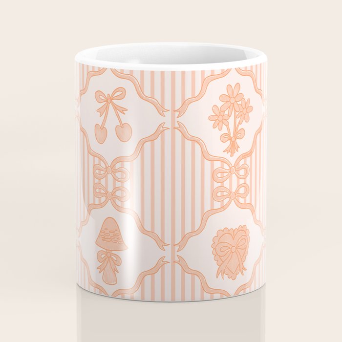 Eloise Print in Peach Coffee Mug Gallery Image 4