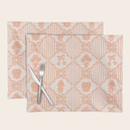 Eloise Print in Peach Placemat Gallery Image 1