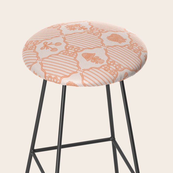 Eloise Print in Peach Stool Gallery Image 2