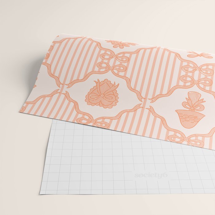 Eloise Print in Peach Wrapping Paper Gallery Image 2