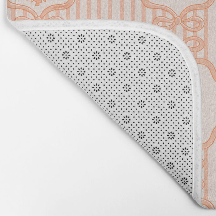 Eloise Print in Peach Bath Mat Gallery Image 2