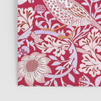 William Morris Strawberry Thief Hot Fuschia Pink Poster Gallery Image 3