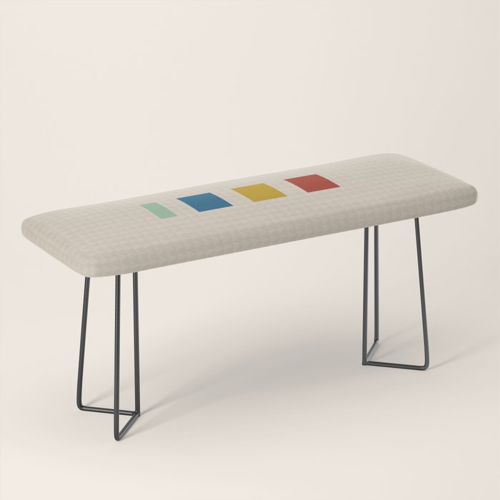 four elements II tweed and primary colors Bench Gallery Image 1