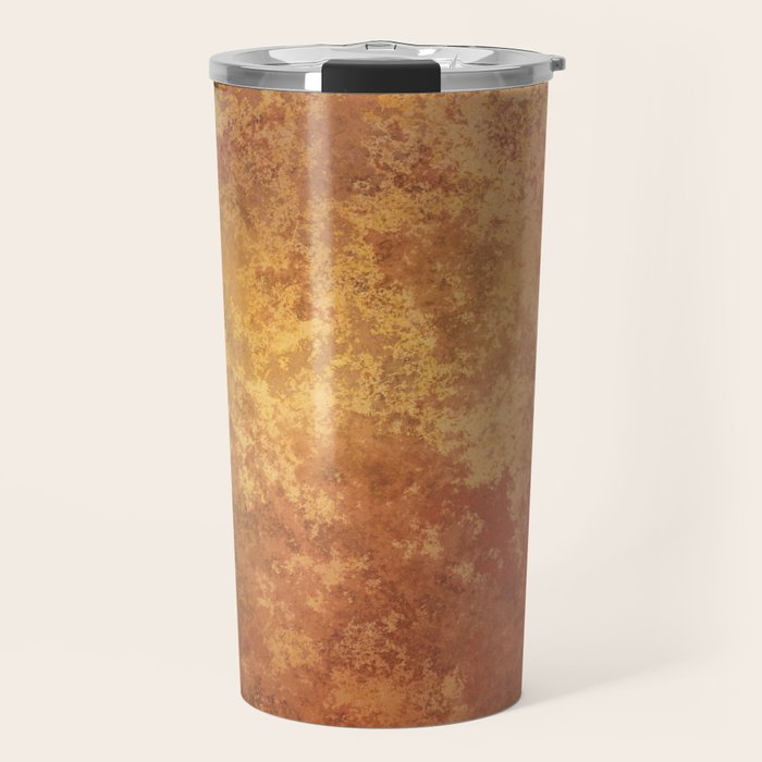 Rusted Copper and Gold Travel Mug Gallery Image 1