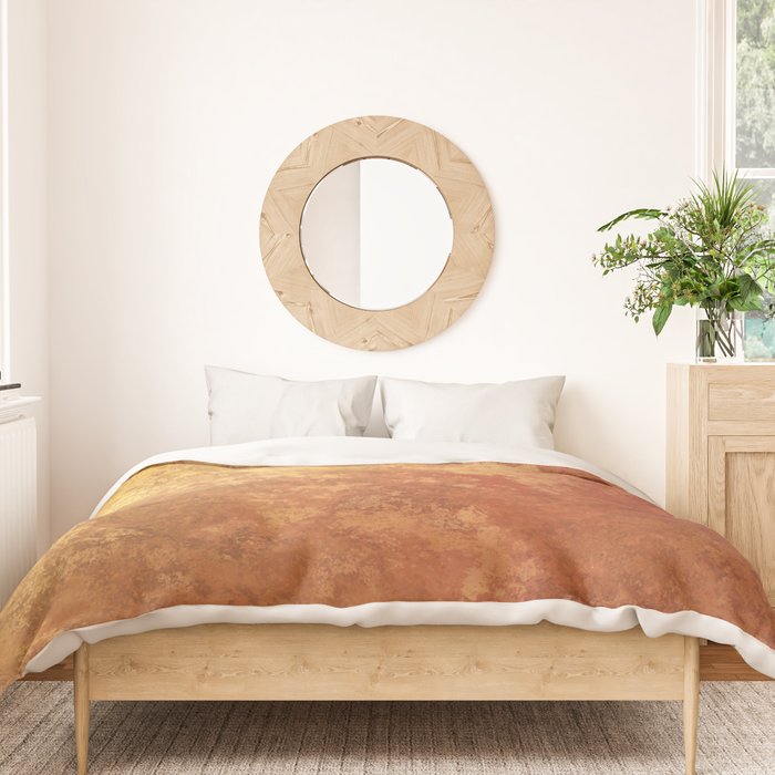 Rusted Copper and Gold Duvet Cover Gallery Image 3
