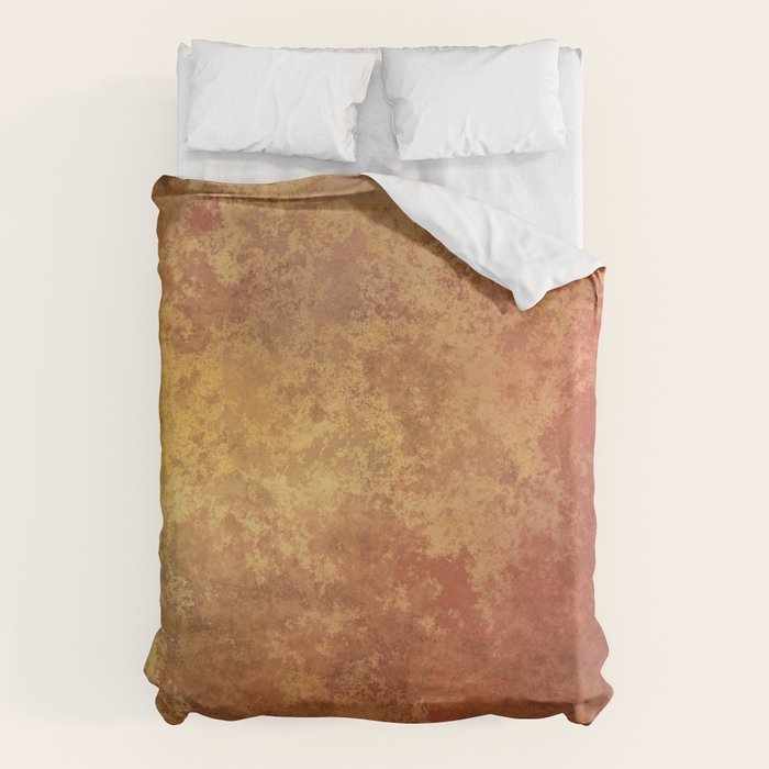 Rusted Copper and Gold Duvet Cover Gallery Image 6