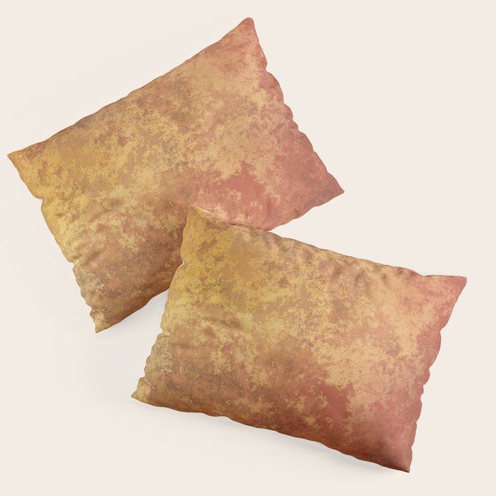 Rusted Copper and Gold Pillow Sham Gallery Image 1