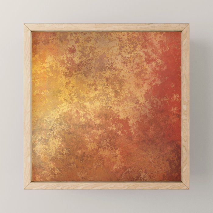 Rusted Copper and Gold Mini Art Print Gallery Image 1