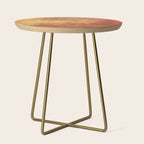 Rusted Copper and Gold Side Table Gallery Image 1
