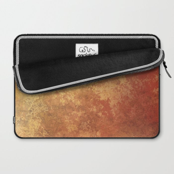 Rusted Copper and Gold Laptop Sleeve Gallery Image 2