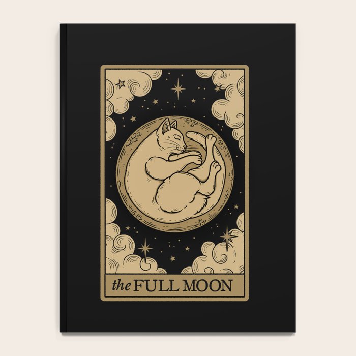 The Full Moon - Dark Background Notebook Gallery Image 4