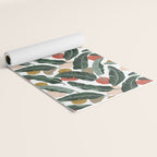 Modern banana leaf Yoga Mat Gallery Image 2