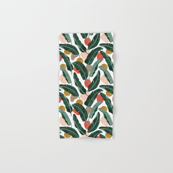 Modern banana leaf Bath Towel Gallery Image 1