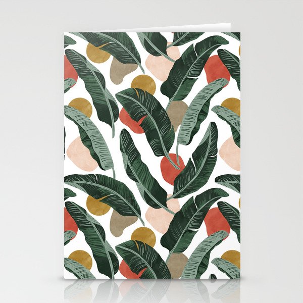 Modern banana leaf Stationery Card Gallery Image 2