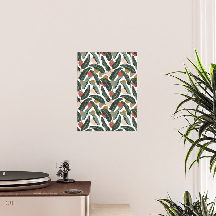 Modern banana leaf Poster Gallery Image 2