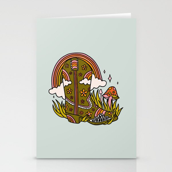 Capricorn Cowboy Boots Stationery Card Gallery Image 1