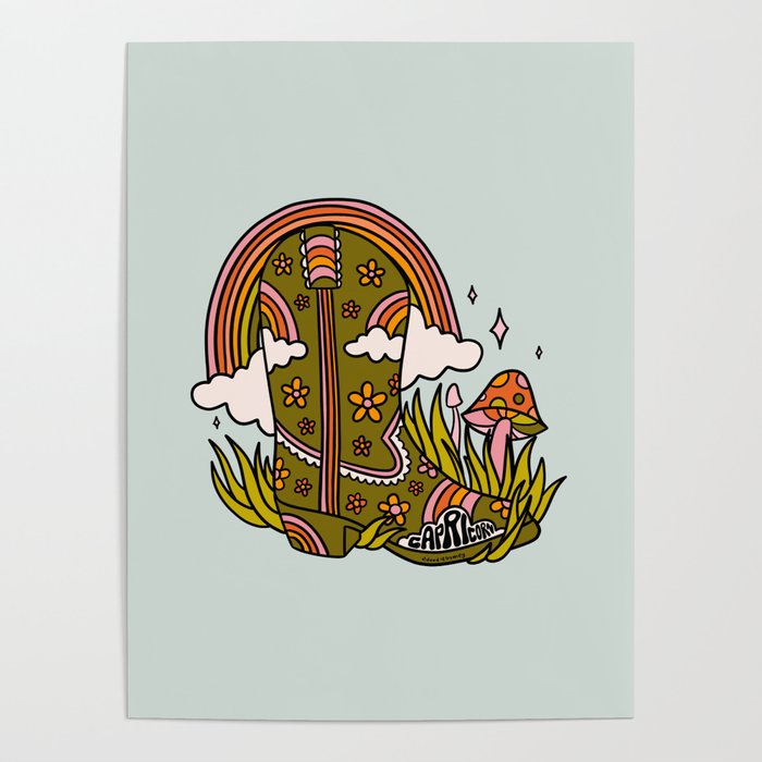 Capricorn Cowboy Boots Poster Gallery Image 1