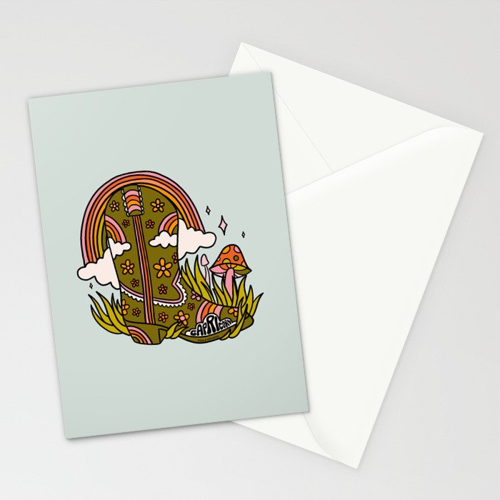 Capricorn Cowboy Boots Stationery Card Gallery Image 2
