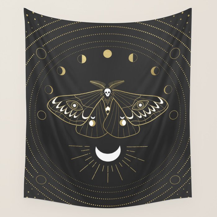 The Moon Moth Wall Tapestry Gallery Image 4