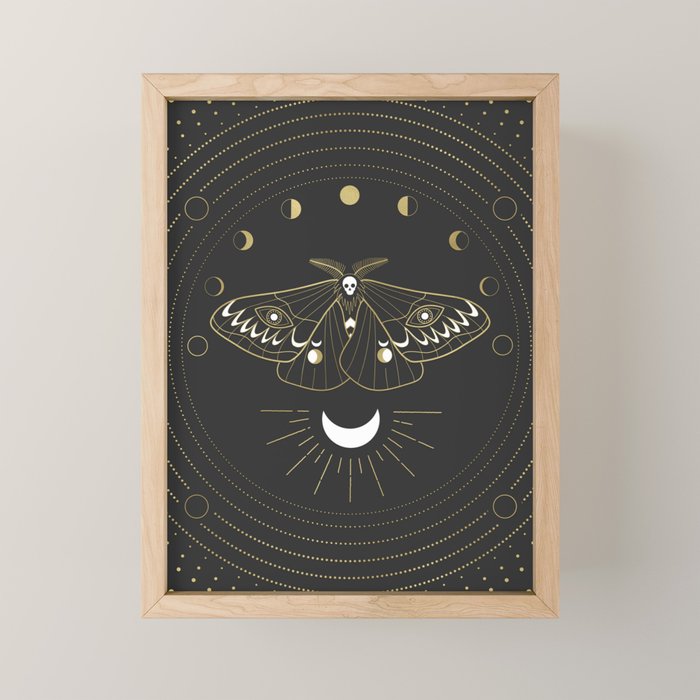 The Moon Moth Mini Art Print Gallery Image 1