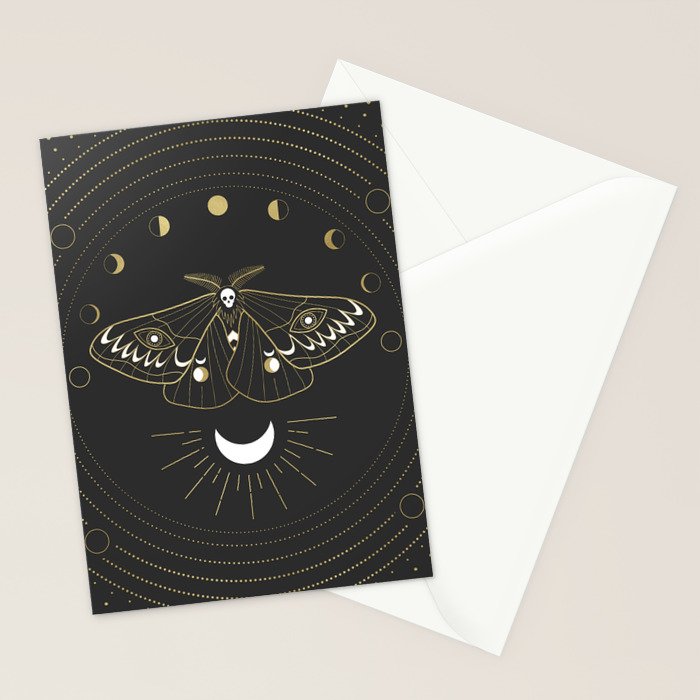 The Moon Moth Stationery Card Gallery Image 2