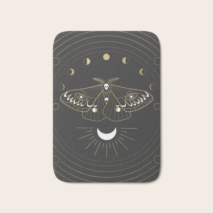 The Moon Moth Bath Mat Gallery Image 1