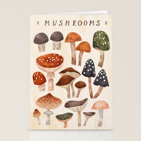 Mushrooms Stationery Card Gallery Image 2