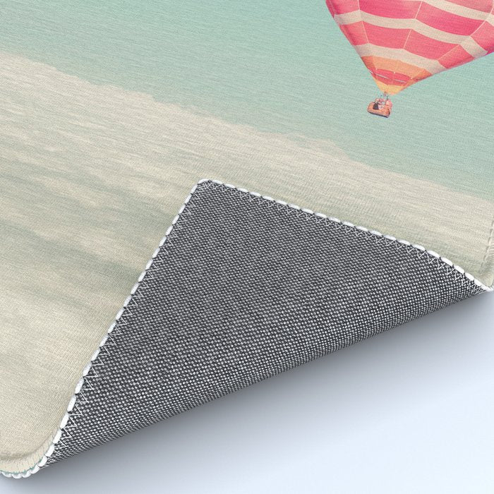 Up Above - Hot Air Balloons Over Clouds Rug Gallery Image 4