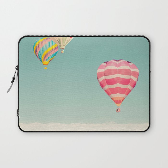 Up Above - Hot Air Balloons Over Clouds Laptop Sleeve Gallery Image 1