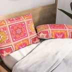Talavera Mexican Tile - Hot Pink & Orange Palette Pillow Sham Gallery Image 2