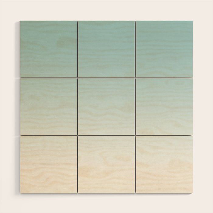 Ombre Sea Sparkle Wood Wall Art Gallery Image 1