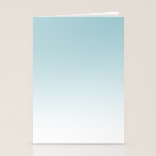 Ombre Sea Sparkle Stationery Card Gallery Image 2