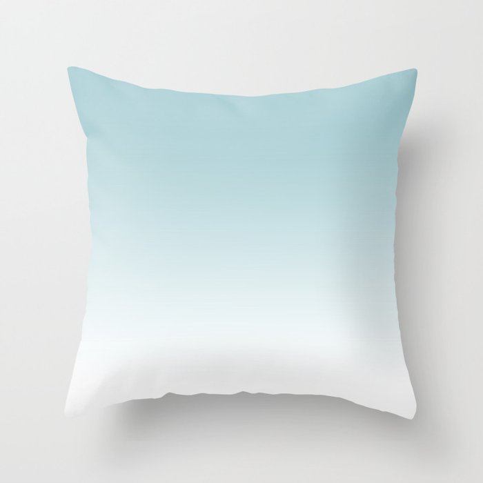 Ombre Sea Sparkle Throw Pillow Gallery Image 1
