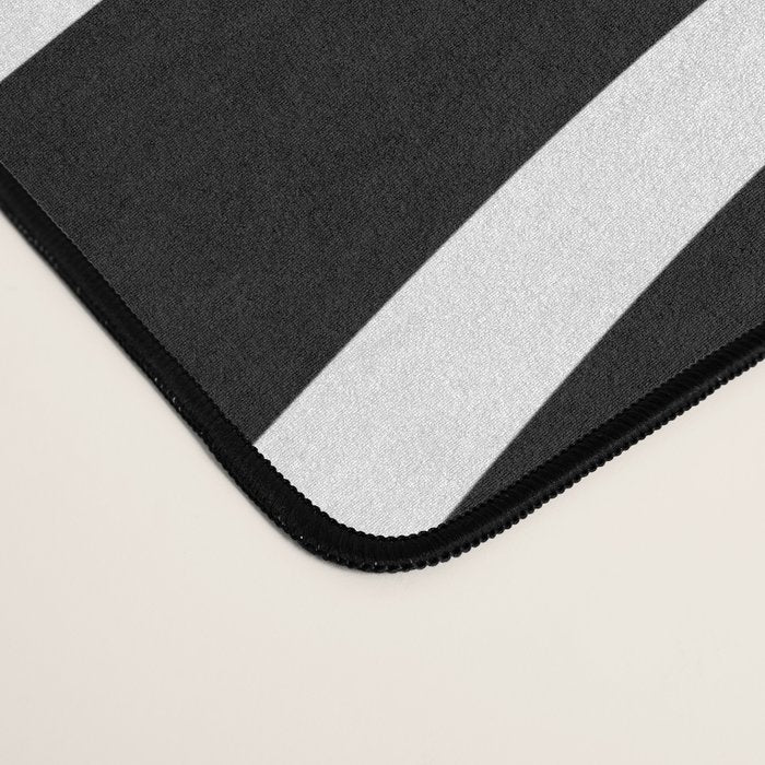 Wavy Stripes XLI - Black and White Desk Mat Gallery Image 4