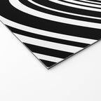 Wavy Stripes XLI - Black and White Welcome Mat Gallery Image 2