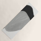 Black and gray abstract shape Yoga Mat Gallery Image 1