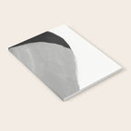 Black and gray abstract shape Notebook Gallery Image 2