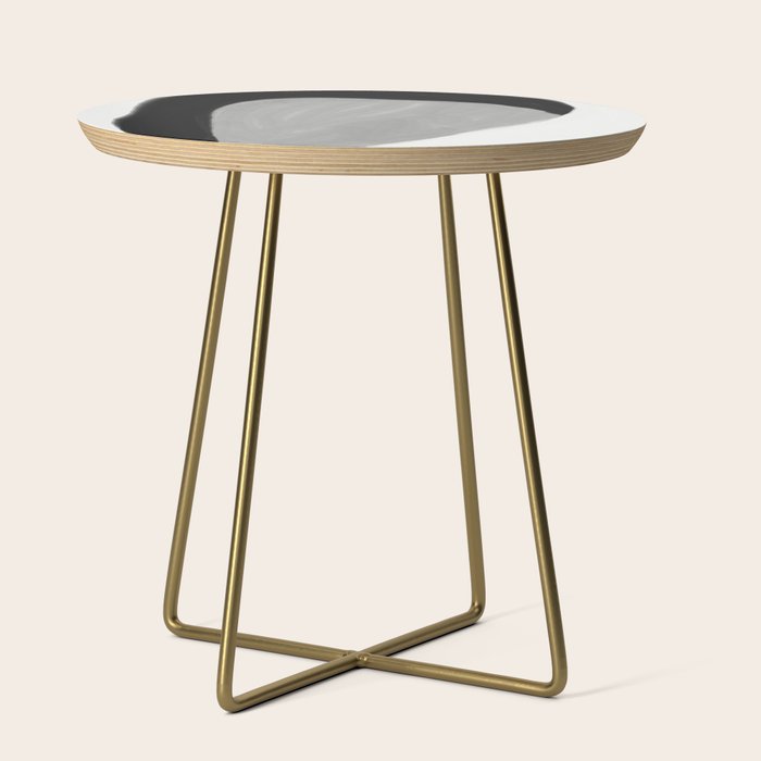 Black and gray abstract shape Side Table Gallery Image 1