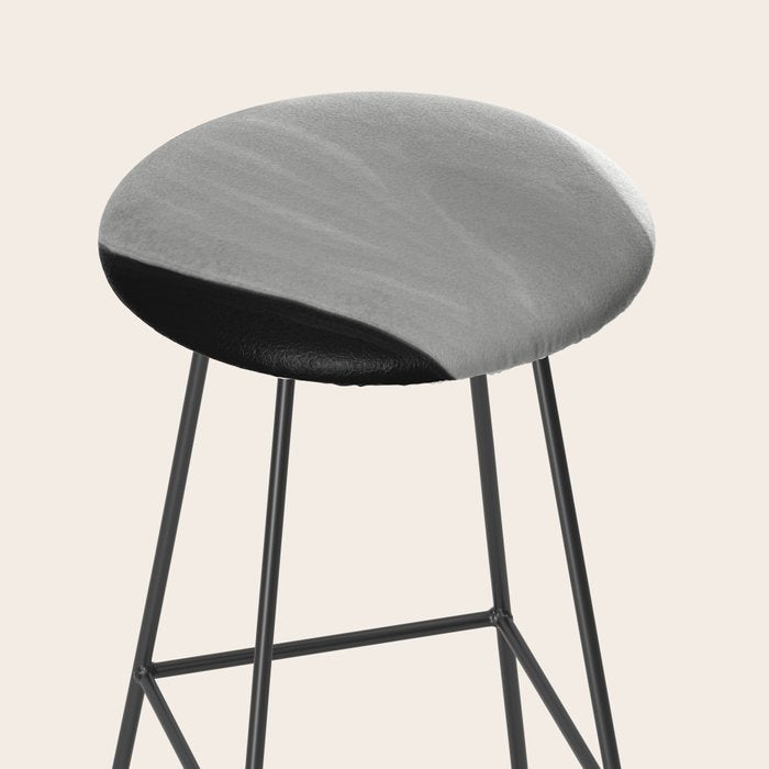 Black and gray abstract shape Stool Gallery Image 2