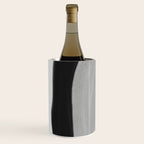 Black and gray abstract shape Wine Chiller Gallery Image 2