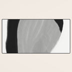 Black and gray abstract shape Desk Mat Gallery Image 3