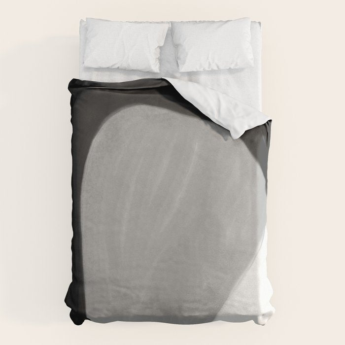 Black and gray abstract shape Duvet Cover Gallery Image 6