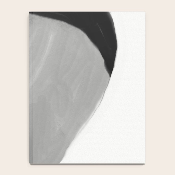 Black and gray abstract shape Notebook Gallery Image 4