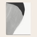 Black and gray abstract shape Notebook Gallery Image 4